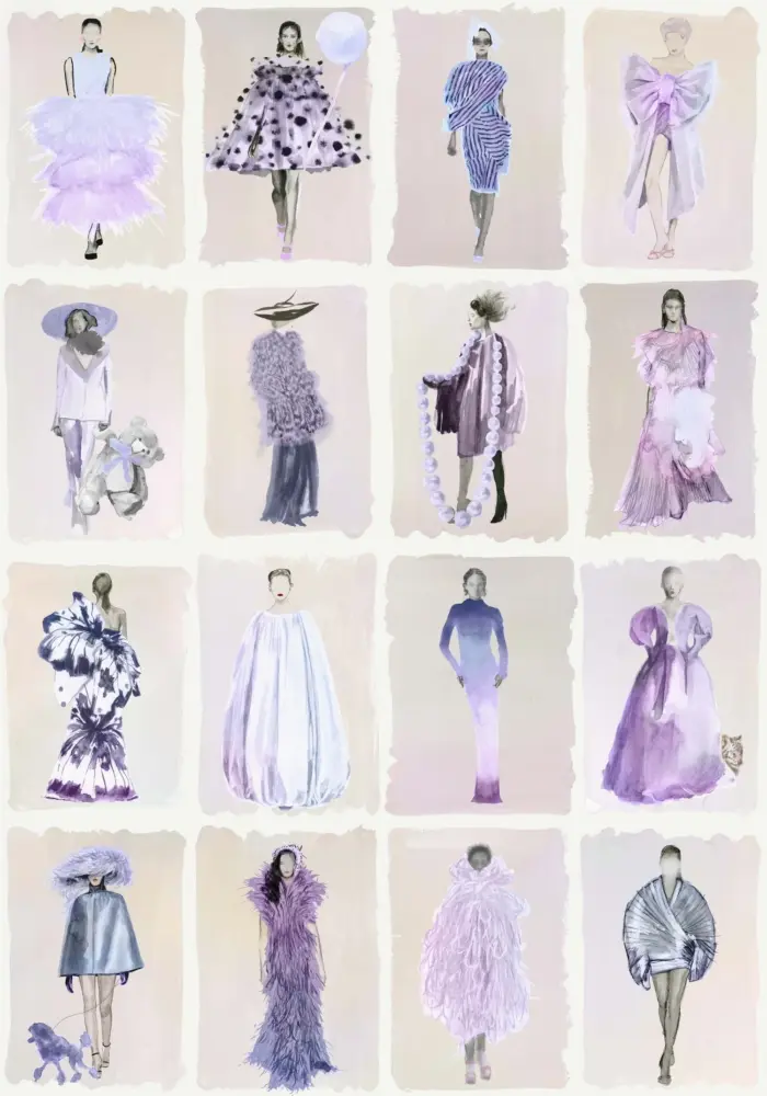 Couture Carousel, Lavender - Cole & Son