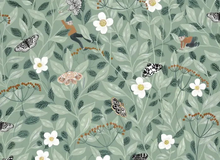 Pixie Shore, Mint - Rebel Walls
