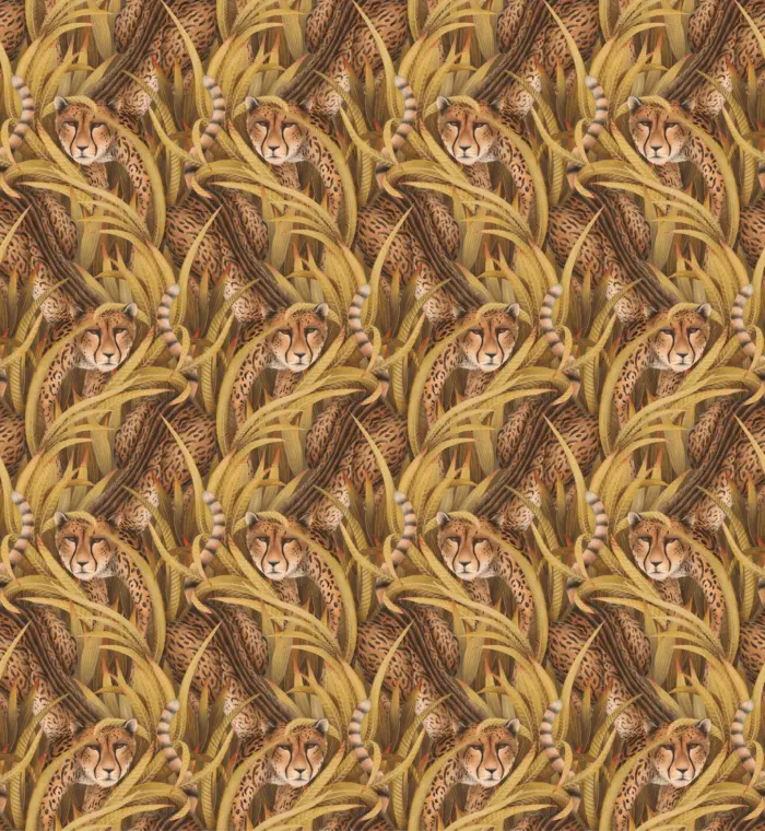 Cheetah Prowl, Bronze - Cole & Son