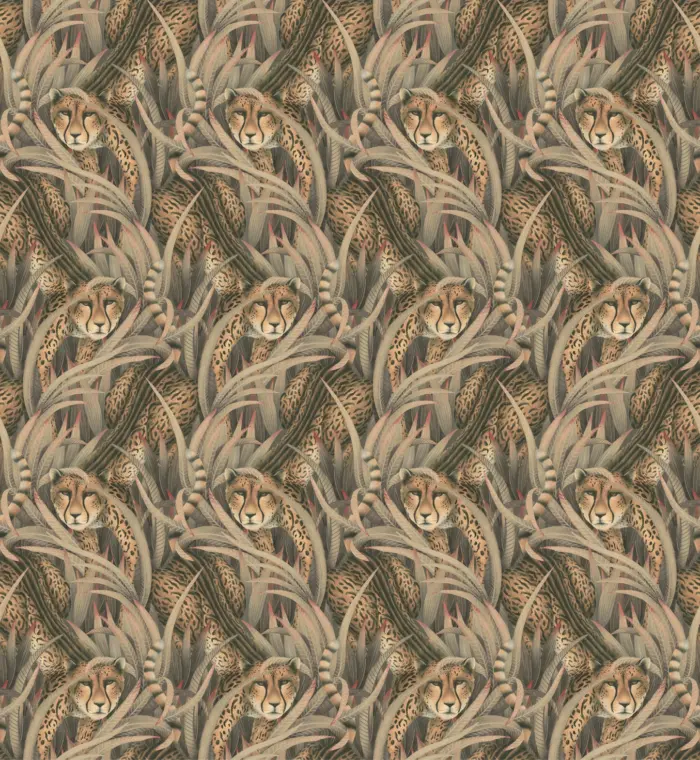 Cheetah Prowl, Slate - Cole & Son