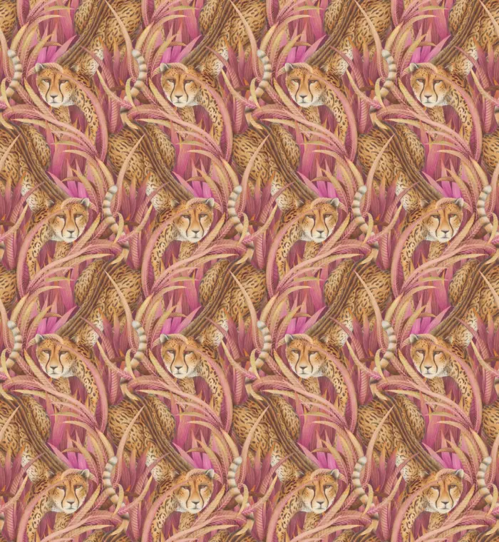 Cheetah Prowl, Cerise - Cole & Son