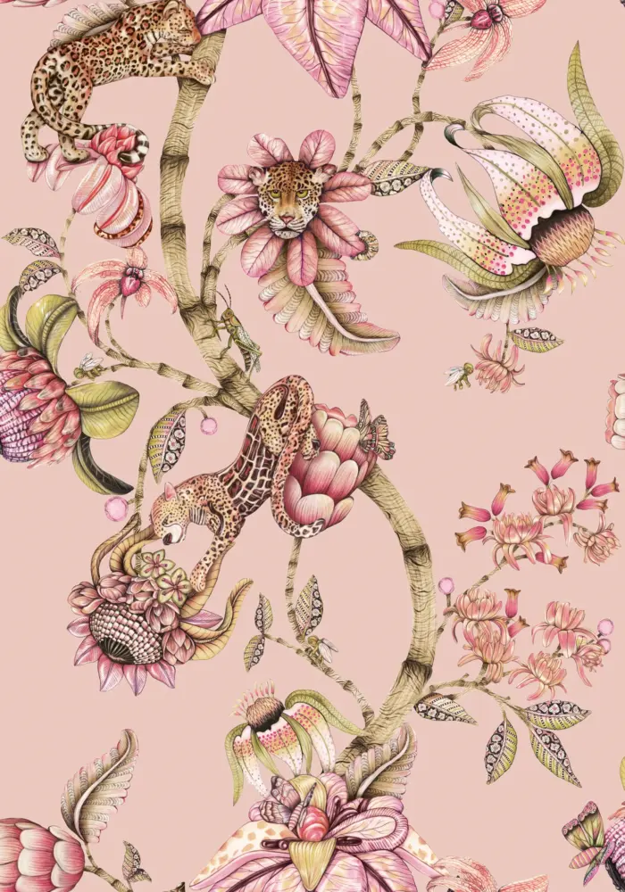 Protea Panthera, Rose Quartz - Cole & Son