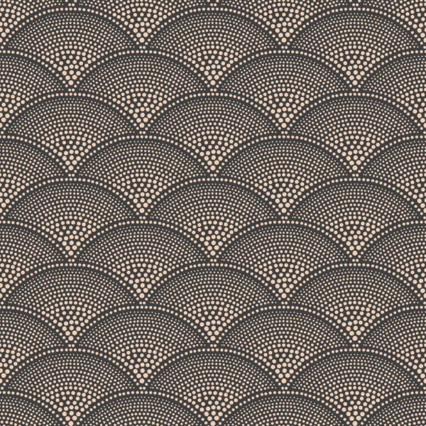 Feather Fan, Charcoal & Metallic Bronze - Cole & Son