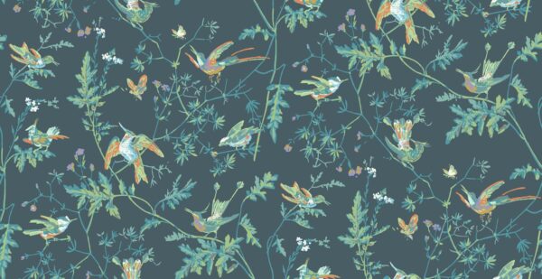 Hummingbirds, Viridian - Cole & Son