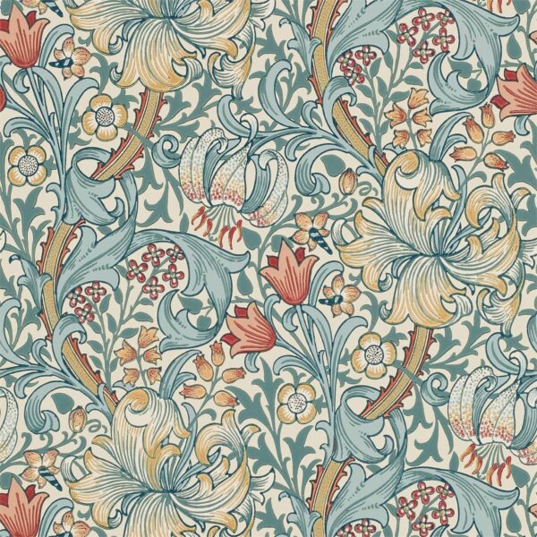 Golden Lily, Slate/Manilla - Morris & Co