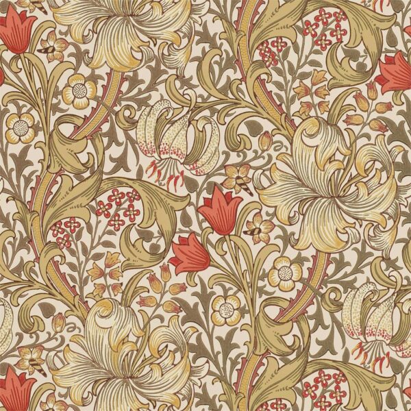 Golden Lily, Biscuit/Brick - Morris & Co