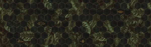 Hexagon Leaves - Rebel Walls