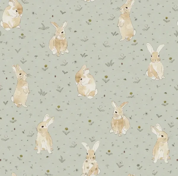 Bunny Field, Mint - Rebel Walls