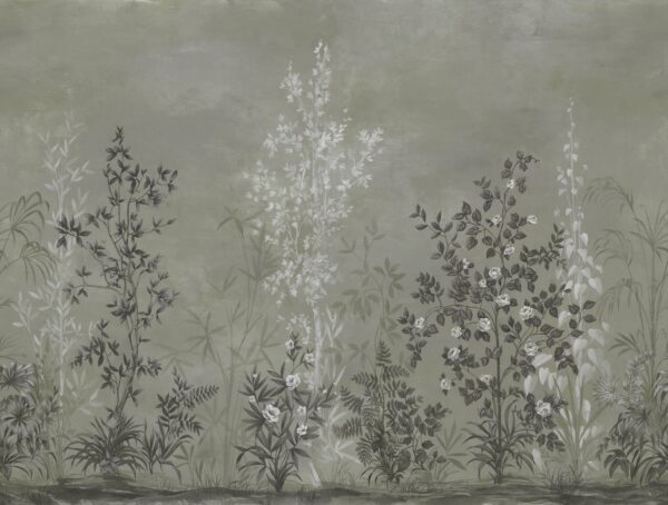 Chinoiserie Haze, Green - Rebel Walls