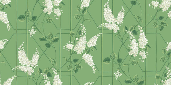 Wisteria, Sage on Leaf Green - Cole & Son