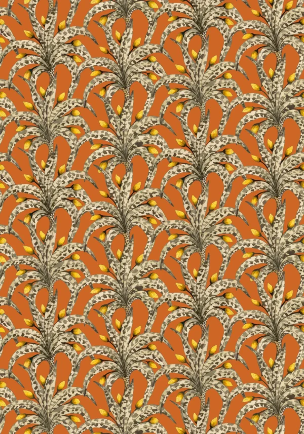 Afrika Damask, Tangerine & Marigold - Cole & Son