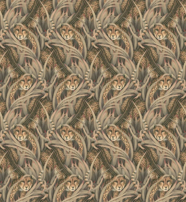 Cheetah Prowl, Slate - Cole & Son