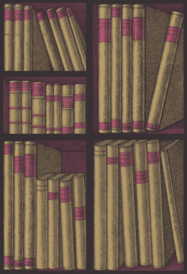 Ex Libris Gold & Magenta - Cole & Son