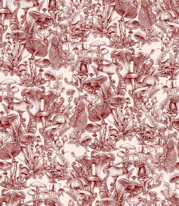 Fungi Forest Burgundy - Cole & Son